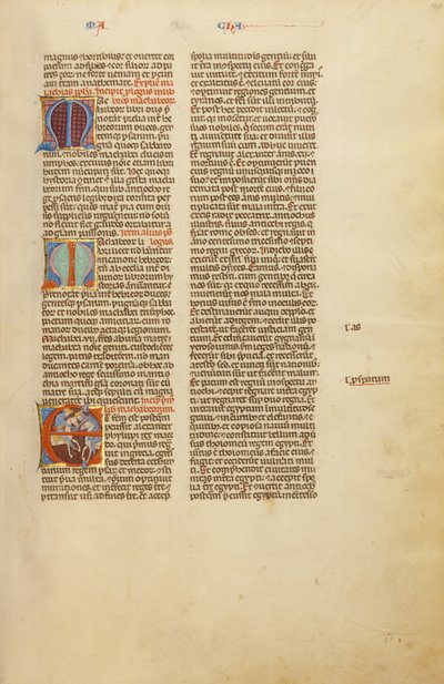 Initial E: Zwei kämpfende Ritter von Unknown artist