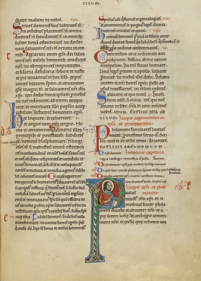 Initiale P: Heiliger Paulus von Unknown artist