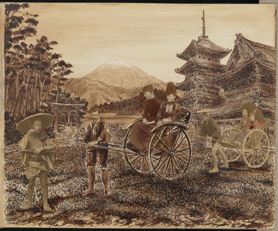 Japanische Szene von Unknown artist