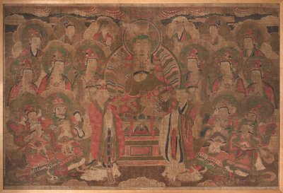 Ksitigarbha Bodhisattva mit Versammlung von Unknown artist