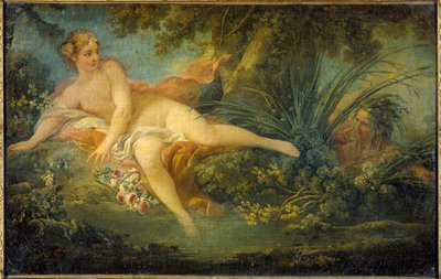 Die überraschte Nymphe, nach Boucher von Unknown artist