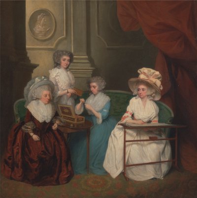 Lady Jane Mathew und ihre Töchter von Unknown artist