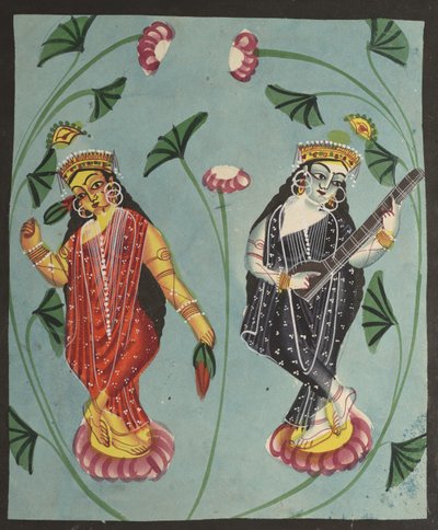 Lakshmi und Sarasvati von Unknown artist