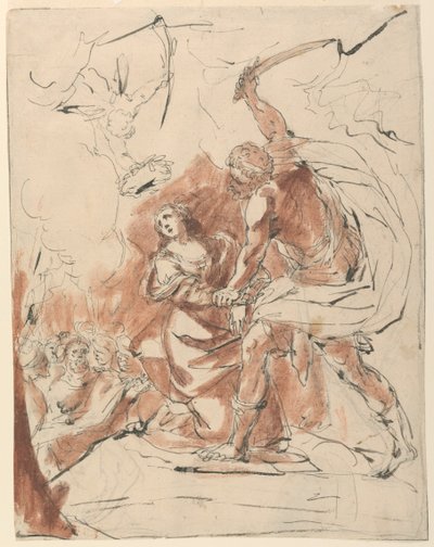 Martyrium einer weiblichen Heiligen von Unknown artist