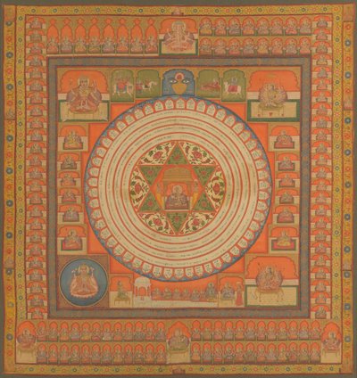 Mystisches Diagramm (Yantra) von Unknown artist