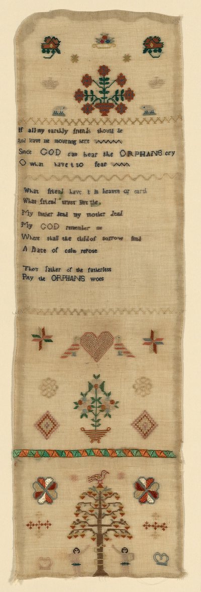 Nadelkissen-Sampler von Unknown artist