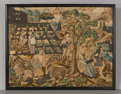Stickerei-Panel von Unknown artist