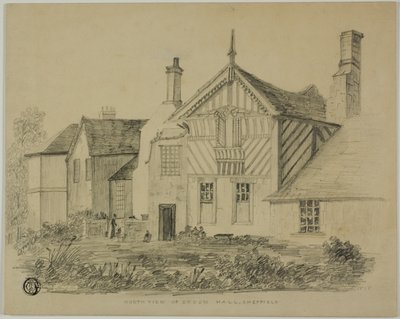 Nordansicht von Broom Hall, Sheffield von Unknown artist