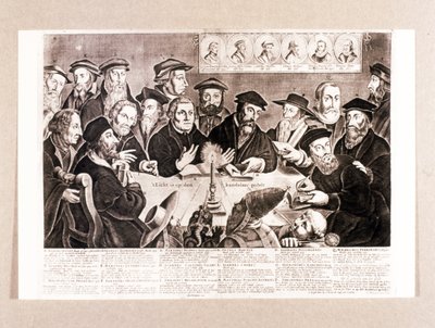 PROTESTANTISCHE REFORMATION: Luther, Melanchton, Calvin, Zwingli, etc. von Unknown artist