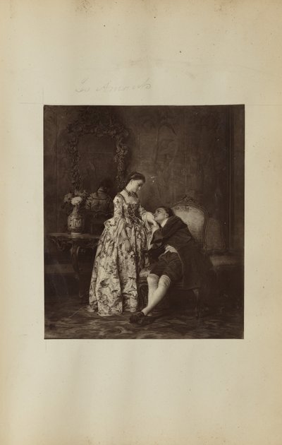 Gemälde eines jungen Paares von Unknown artist