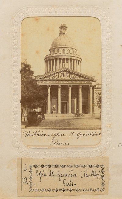 Panthéon - Kirche Sainte Geneviève, Paris von Unknown artist