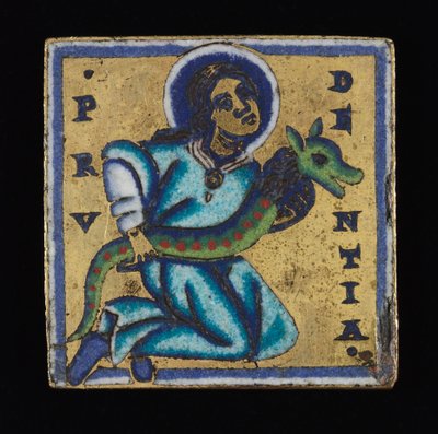 Plakette: Prudentia (Klugheit) von Unknown artist