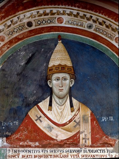 Papst Innozenz III. (Detail) von Unknown artist
