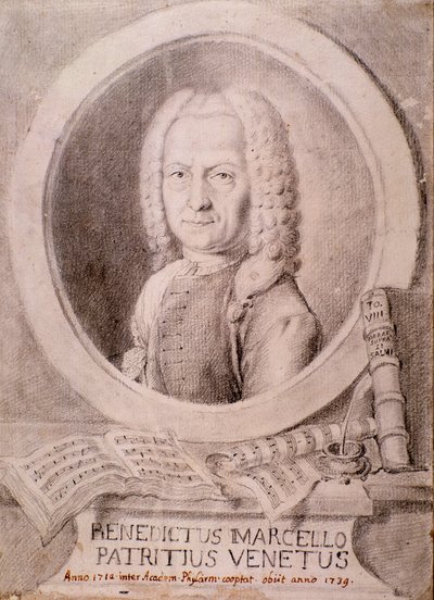 Porträt von Benedetto Marcello von Unknown artist