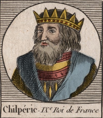 Porträt von Chilperich I. von Unknown artist