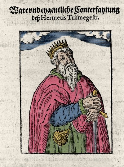 Porträt von Hermes Trismegistos, Astrologe von Unknown artist