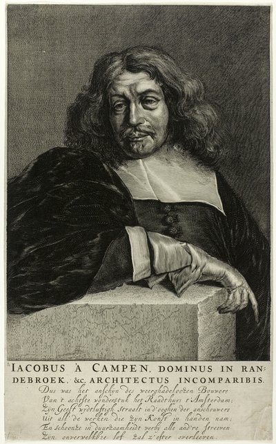 Porträt von Jacob van Campen von Unknown artist