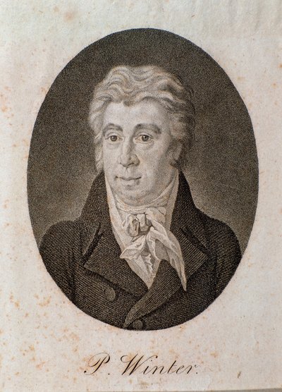 Porträt von Peter Winter (Stich) von Unknown artist