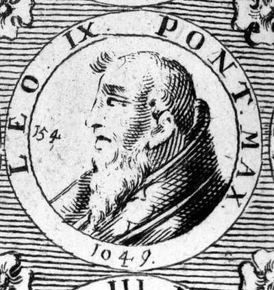 Porträt von Papst Leo IX. (1002-1054). von Unknown artist