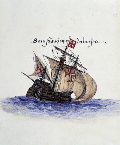 Portugiesische Karavelle von Unknown artist