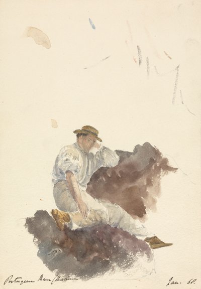 Portugiesischer Mann (Madeira), Januar 1868 von Unknown artist