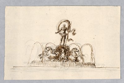 Entwurf für einen Brunnen von Unknown artist