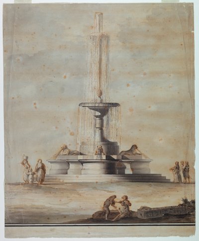 Entwurf für einen Brunnen von Unknown artist