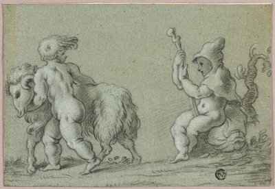 Putti als Ziegenhirten von Unknown artist