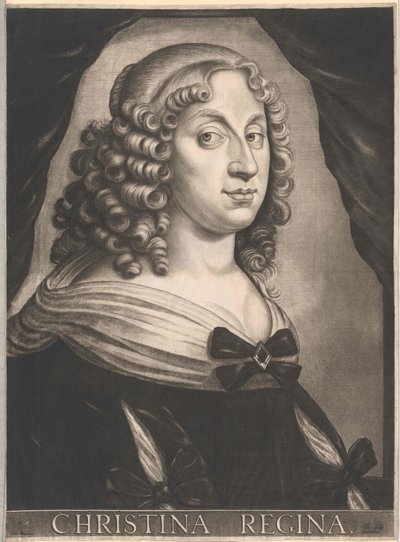 Königin von Schweden Christine (Druck) von Unknown artist