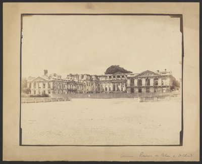 [Ruinen des Schlosses von Saint-Cloud] von Unknown artist