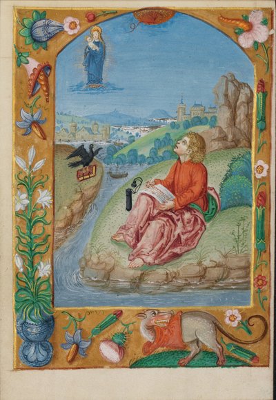 Heiliger Johannes auf Patmos von Unknown artist