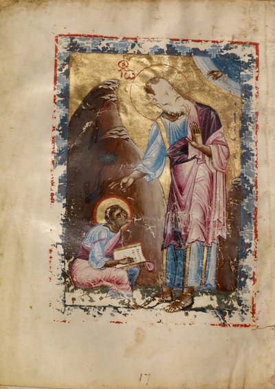 Heiliger Johannes der Evangelist diktiert von Unknown artist