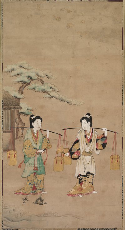 Szene aus einem Noh-Stück von Unknown artist