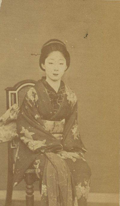 Sitzende japanische Frau von Unknown artist