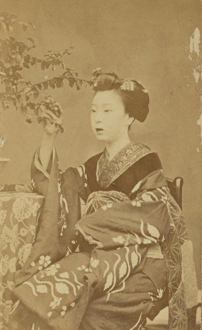 Sitzende japanische Frau von Unknown artist