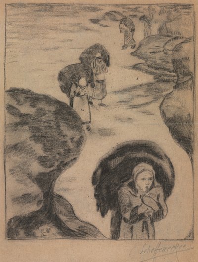 Seetangsammler, Yport von Unknown artist
