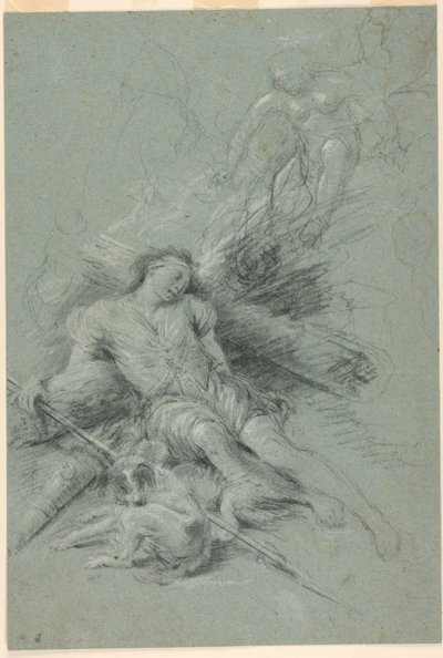 Selene sieht den schlafenden Endymion von Unknown artist