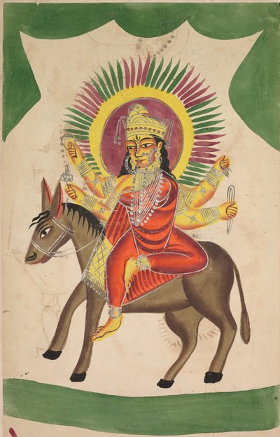 Sheetaladevi: Die Pockengöttin (recto) von Unknown artist