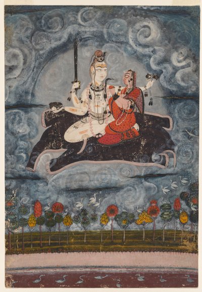 Shiva und Devi auf Gajasuras Haut von Unknown artist