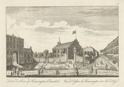 Südostansicht der Kirche von Kensington von Unknown artist