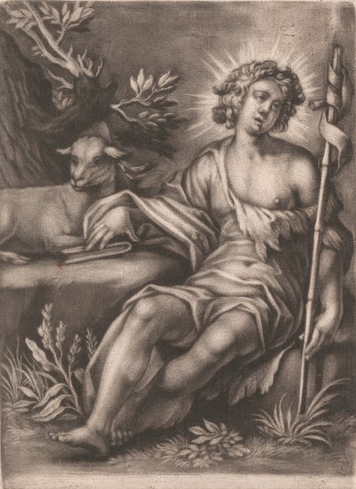 St. Johannes mit dem Lamm von Unknown artist