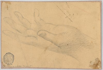 Studie: Eine linke Hand von Unknown artist