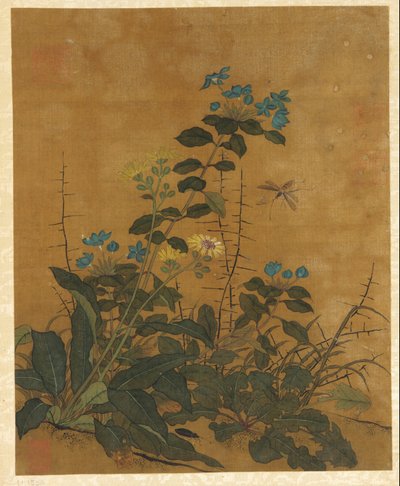 Zehn Bilder von Blumen, Früchten und Vögeln von Unknown artist