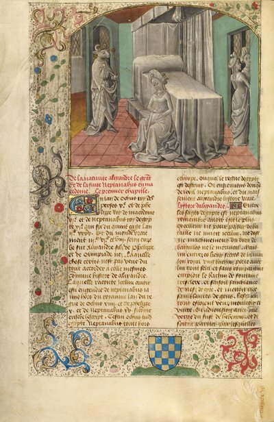 Die Empfängnis Alexanders des Großen von Unknown artist