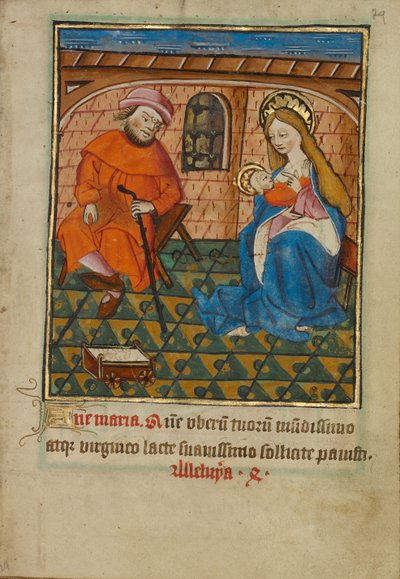 Die Heilige Familie zu Hause von Unknown artist