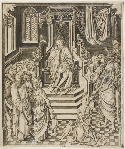 Das Urteil Salomos von Unknown artist