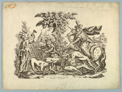 Die Löwenjagd von Unknown artist