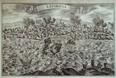 Das Erdbeben von Lissabon 1755 von Unknown artist