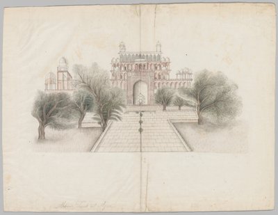 Das Mausoleum von Akbar in Secundrabad von Unknown artist