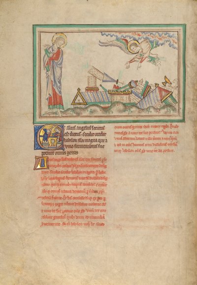 Der zweite Engel und Babylon zerstört von Unknown artist